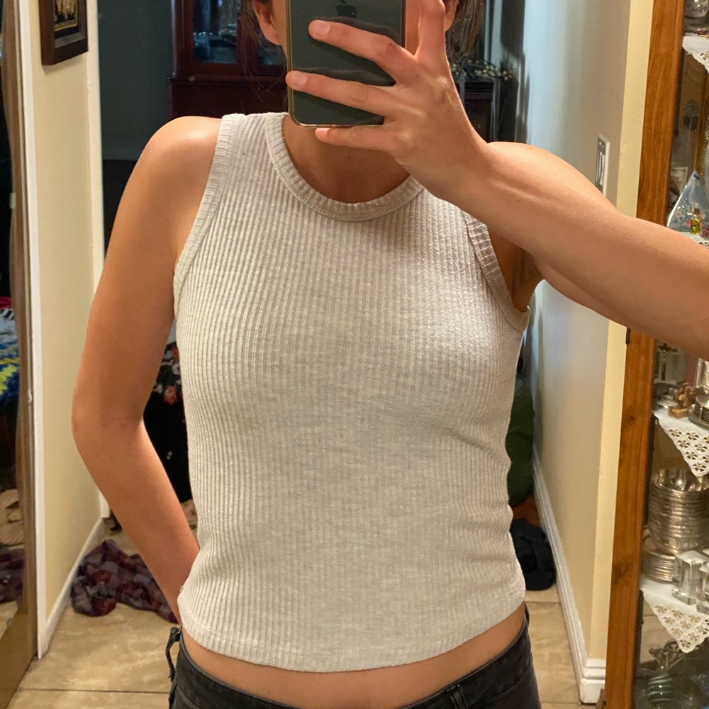 Brandy Melville gray halter top
